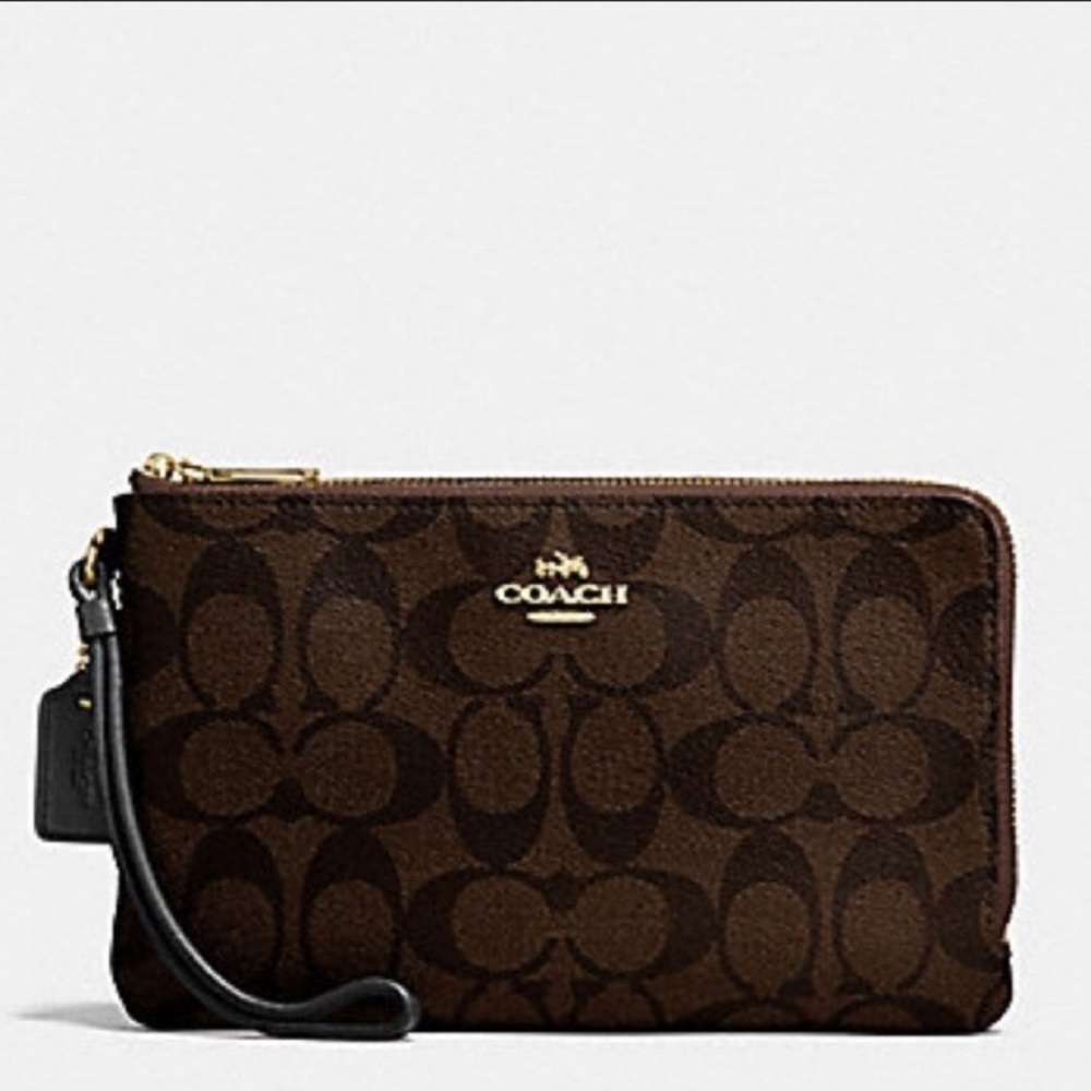 NWT Coach (LARGER SIZE) Double Zip Wallet/Wristlet - Picture 10 of 10